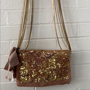 Jcrew Collection Pink/ beige/ gold purse or clutch